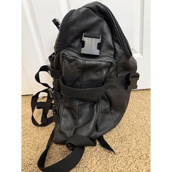 carroll leather backpack Billie Convertible Backpack/Crossbody Black piece large road pack system Billie Convertible Backpack/Crossbody 